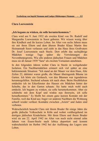 Löwenstein, Clara