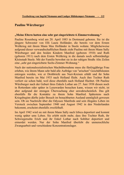 Würzburger, Pauline