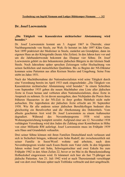 Dr. Loewenstein, Josef