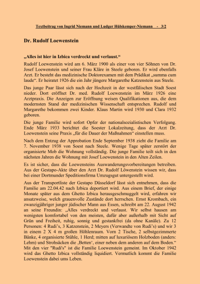 Dr. Loewenstein, Rudolf