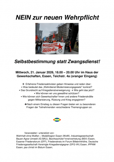 Nein zur Wehrpflicht